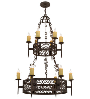 2nd Avenue - 05.0747.36.2TR - 12 Light Chandelier - Toscano - Gilded Tobacco