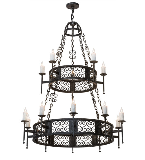 2nd Avenue - 05.0747.48.2TR.071U - 15 Light Chandelier - Toscano - Smoke