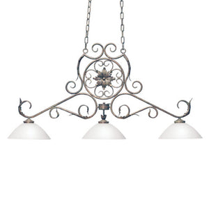 2nd Avenue - 05.0845.54 - Three Light Island Pendant - Christabel - Cortez Gold Stipple