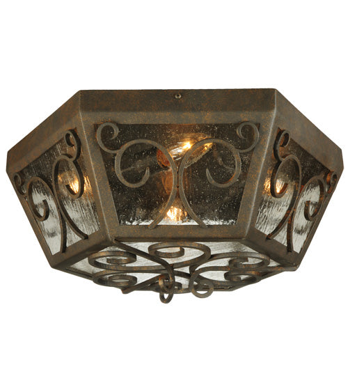 2nd Avenue - 05.0869.20 - Four Light Flushmount - Camilla - Copper Rust