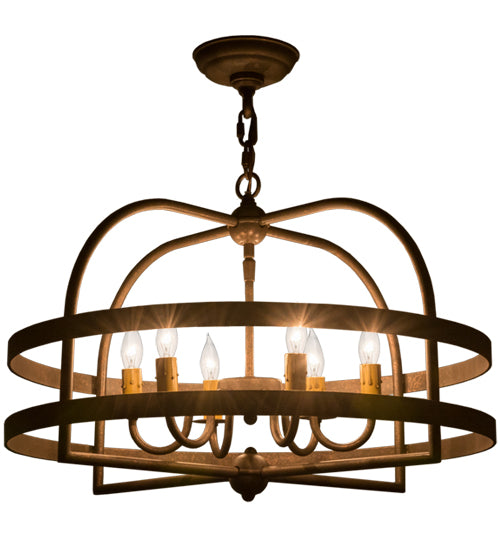 2nd Avenue - 05.0886.22 - Six Light Chandelier - Aldari - Gilded Tobacco