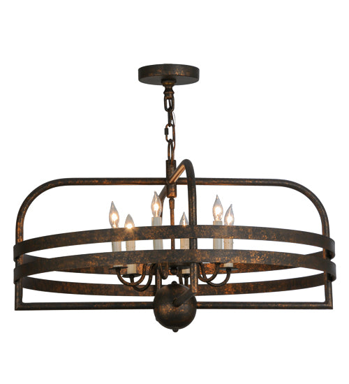 2nd Avenue - 05.0886.32 - Six Light Pendant - Aldari - Gilded Tobacco