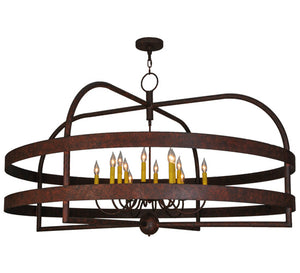 2nd Avenue - 05.0886.60.DAMP - 12 Light Pendant - Aldari - Rusty Nail