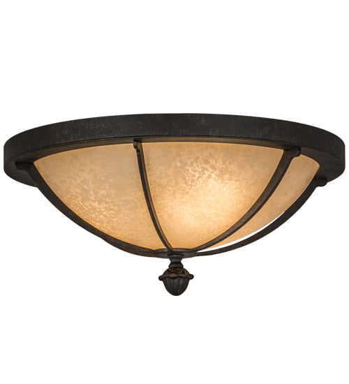 2nd Avenue - 05.0983.16.GL - Three Light Flush Mount - Dominga - Chestnut