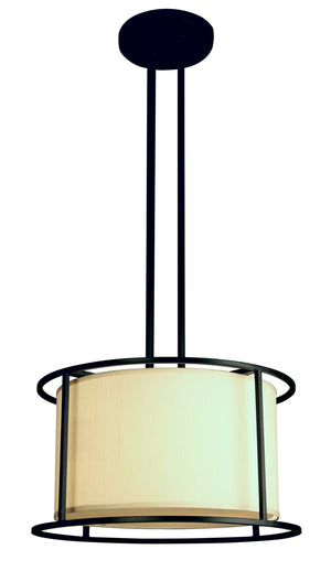 2nd Avenue - 05.1007.25 - Four Light Pendant - Lora - Blackwash