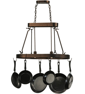 2nd Avenue - 05.1099.32.MB - Two Light Pot Rack - Harmony - Mahogany Bronze