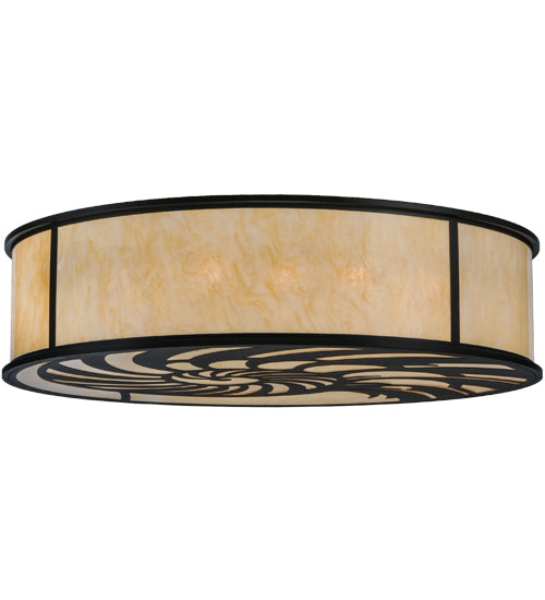 2nd Avenue - 05.1141.60.BT.23 - Ten Light Flushmount - Nautilus - Blackwash