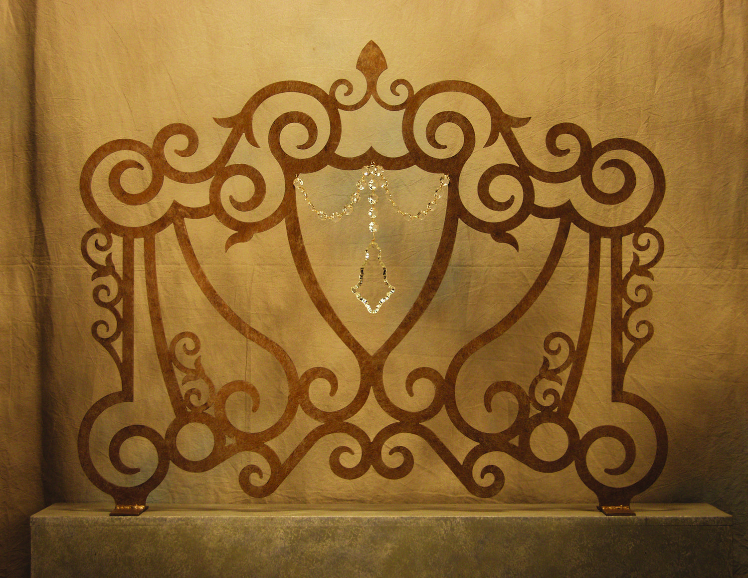 2nd Avenue - 10.0712.X - Fireplace Screen - Crystal Crest - Hanna Copper