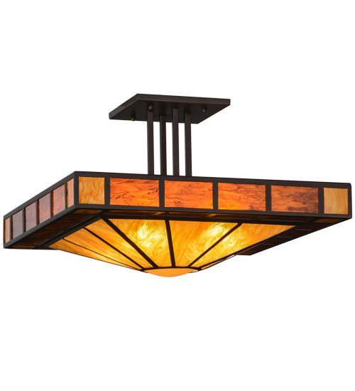 2nd Avenue - 17707-11 - Four Light Semi-Flushmount - Zuvan - Mahogany Bronze