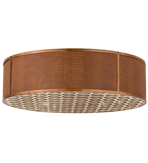 2nd Avenue - 200015-100.FM - Ten Light Flushmount - Cilindro - Transparent Copper