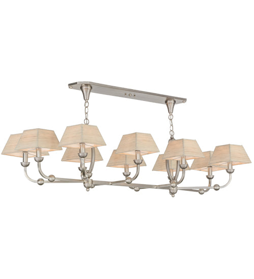 2nd Avenue - 200056-32.60L - Ten Light Chandelier - Cesta - Brushed Nickel