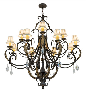 2nd Avenue - 200076-58.X - 12 Light Chandelier - Ingrid - Timeless Bronze Gold Accents