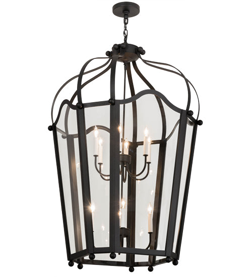 2nd Avenue - 200076-63 - Ten Light Foyer Lantern - Citadel - Textured Black