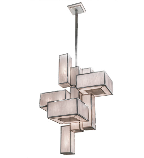 2nd Avenue - 200081-29.72W.96H - 24 Light Pendant - Kiska - Brushed Stainless Steel