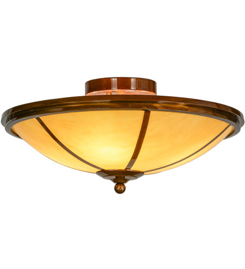 2nd Avenue - 200136-7 - Four Light Semi-Flushmount - Commerce - Transparent Copper