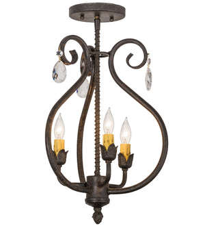 2nd Avenue - 200357-1 - Three Light Chandelier - Antonia - Chestnut