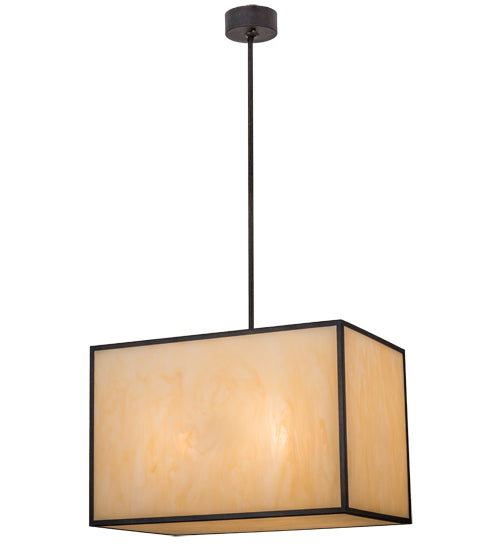 2nd Avenue - 202248-4.ACR - Four Light Pendant - Quadrato - Chestnut