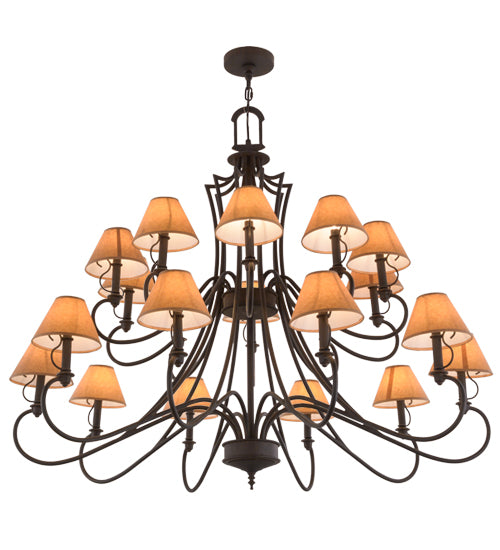 2nd Avenue - 202413-5 - 20 Light Chandelier - Jupiter - Classic Rust