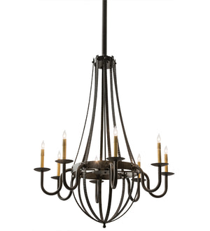 2nd Avenue - 202660-1 - Eight Light Chandelier - Barrel Stave - Oil Rubbed Bronze