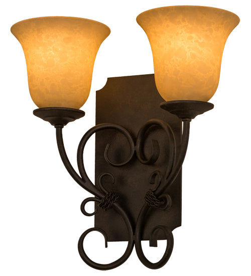 2nd Avenue - 203145-1.MOD - Two Light Wall Sconce - Thierry - Chestnut