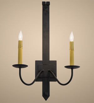 2nd Avenue - 203287-1 - Two Light Wall Sconce - Primitive - Costello Black