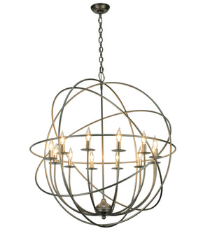 2nd Avenue - 210717-15 - 12 Light Chandelier - Atom Enerjisi - Pewter