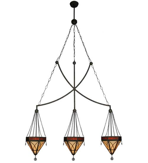 2nd Avenue - 214817-4 - Three Light Pendant - Larkfield - Capri