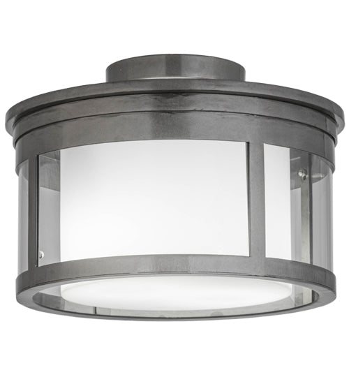 2nd Avenue - 216099-4 - Two Light Flushmount - Cilindro - Steel