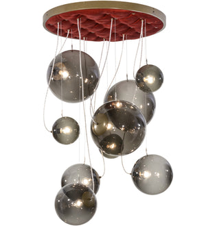 2nd Avenue - 216380-36 - Nine Light Pendant - Bola - Brown Metallic