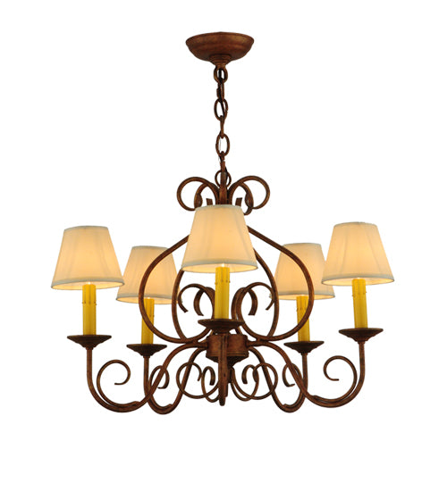 2nd Avenue - 219789-2 - Five Light Chandelier - Jenna - Autumn Leaf