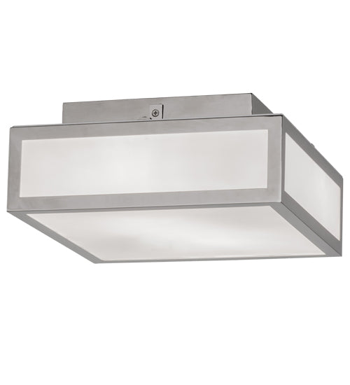 2nd Avenue - 221006-5 - Two Light Flushmount - Quadrato - Polished Nickel