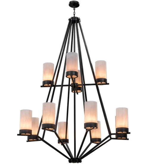 2nd Avenue - 2-871223.60.WA - 12 Light Chandelier - Galen - Textured Black