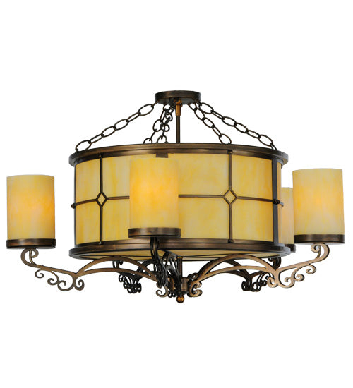 2nd Avenue - 39219-23 - Ten Light Semi-Flushmount - Standford - Antique Copper