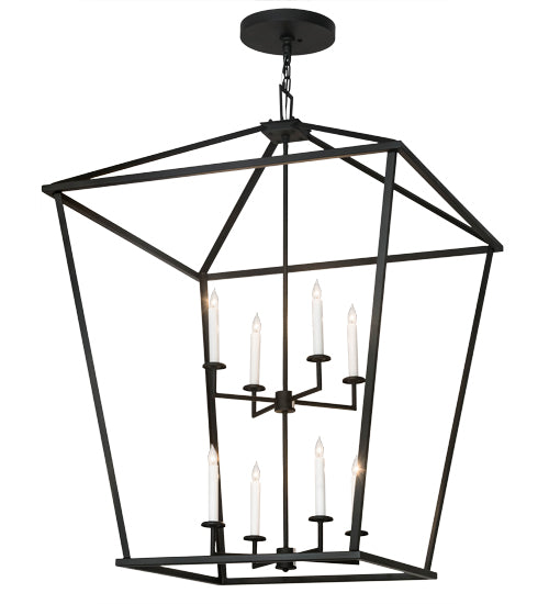 2nd Avenue - 39219-70 - Eight Light Pendant - Kitzi - Wrought Iron