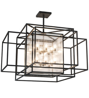 2nd Avenue - 39219-78 - 16 Light Pendant - Kitzi Box - Wrought Iron