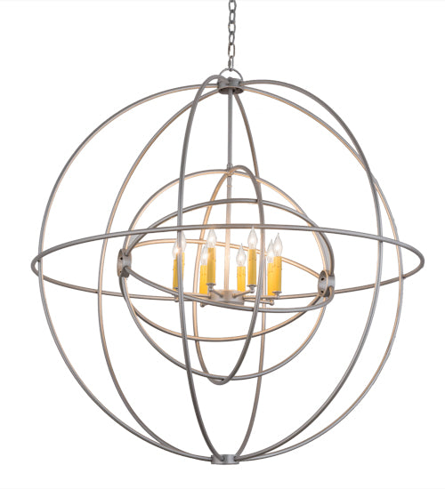 2nd Avenue - 48259-755 - Eight Light Chandelier - Atom Enerjisi - Nickel