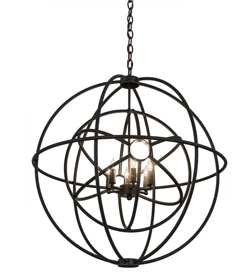 2nd Avenue - 48259-834 - Six Light Chandelier - Atom Enerjisi - Timeless Bronze