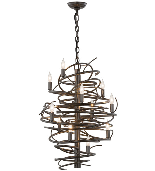 2nd Avenue - 63101-2 - 13 Light Chandelier - Cyclone - Bronze Metallic