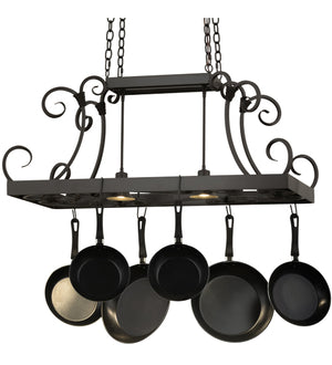 2nd Avenue - 63904-1 - Two Light Pot Rack - Caiden - Timeless Bronze