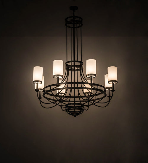 2nd Avenue - 64892-52 - Eight Light Chandelier - Saxony - Exterior Oil Rubbed Bronze