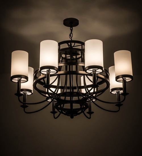 2nd Avenue - 64892-92 - Eight Light Chandelier - Saxony - Oil Rubbed Bronze