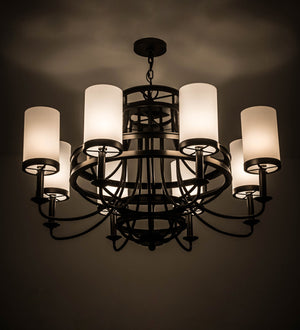 2nd Avenue - 64892-92 - Eight Light Chandelier - Saxony - Oil Rubbed Bronze