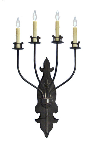 2nd Avenue - 751017.4 - Four Light Wall Sconce - Beatrice - Gilded Tobacco