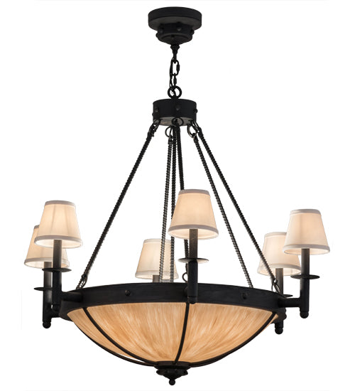 2nd Avenue - 7745-28 - Ten Light Chandelier - Freya - Costello Black