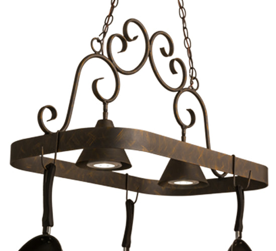 2nd Avenue - 8015.32.ES.074U - Two Light Pot Rack - Elana - French Bronze