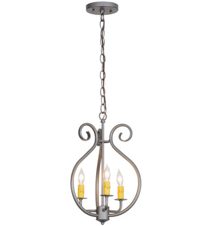 2nd Avenue - 8018.12.ES.CH.BP - Three Light Chandelier - Easton - Blackened Pewter