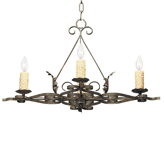 2nd Avenue - 8020.28.ES - Four Light Chandelier - Elianna - Chestnut