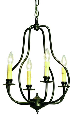 2nd Avenue - 8022.15.ES - Four Light Chandelier - Epare - Blackwash