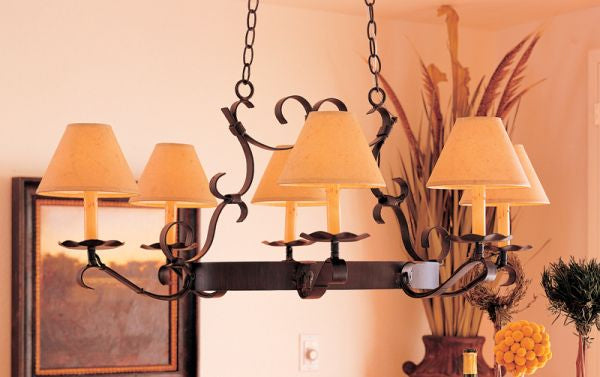 2nd Avenue - 87029.38 - Six Light Chandelier - Handforged - Rustic Iron