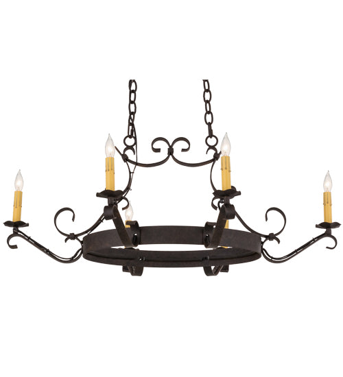 2nd Avenue - 87029.38.065T - Six Light Chandelier - Handforged - Chestnut